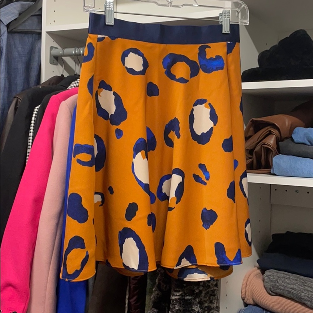Leopard print min skirt